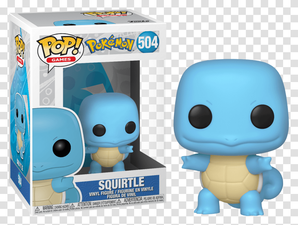 Pokemon Funko Pop Squirtle, Toy, Text, Plush, Furniture Transparent Png