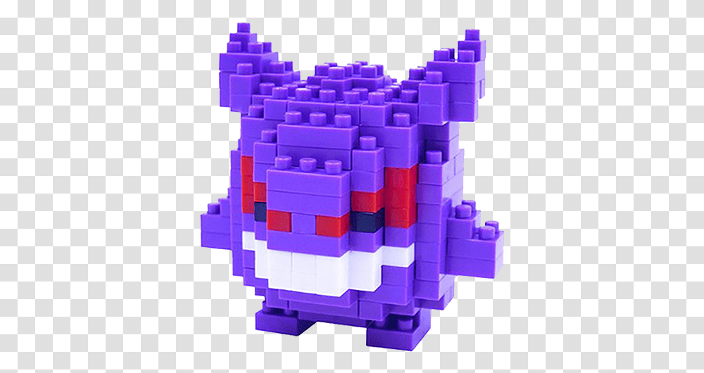 Pokemon Gengar Nanoblocks Figure Nanoblock Pokemon Gengar, Toy, Pac Man, Minecraft Transparent Png