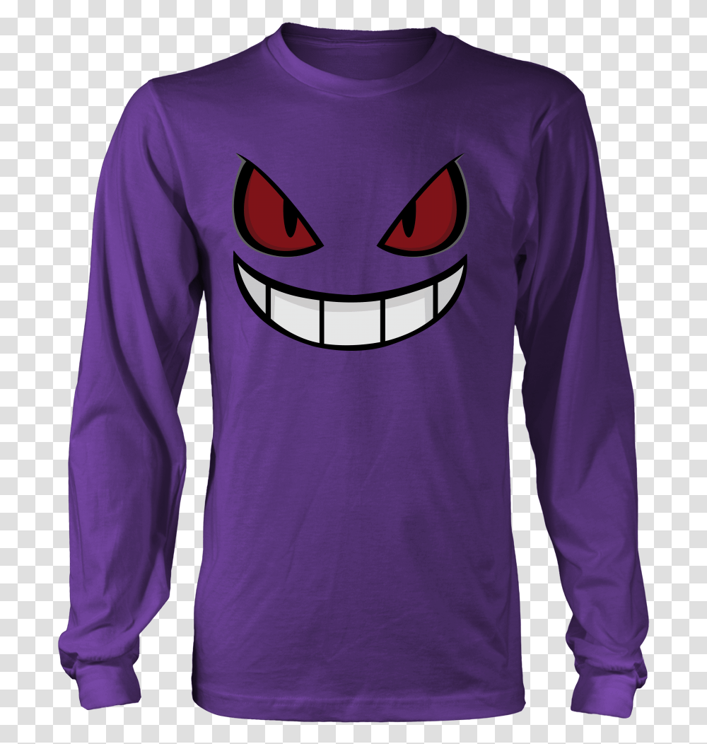 Pokemon Gengar Shirt Ar 15 Green And Purple, Sleeve, Long Sleeve, Person Transparent Png