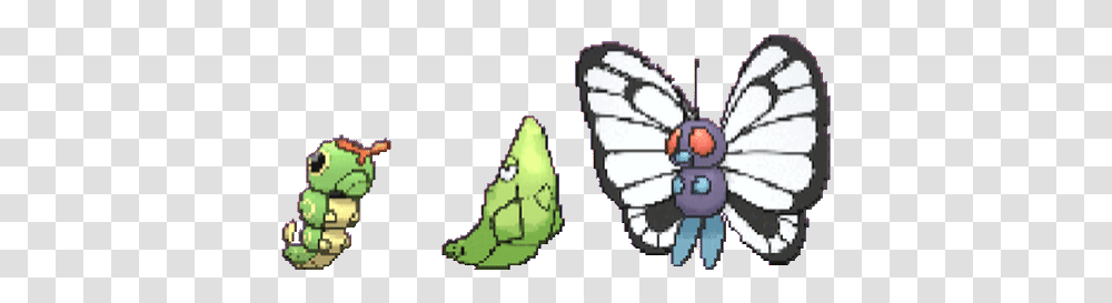 Pokemon Gif Butterfree Caterpie Metapod Butterfree Pokemon Go, Outdoors, Nature, Animal, Sea Transparent Png