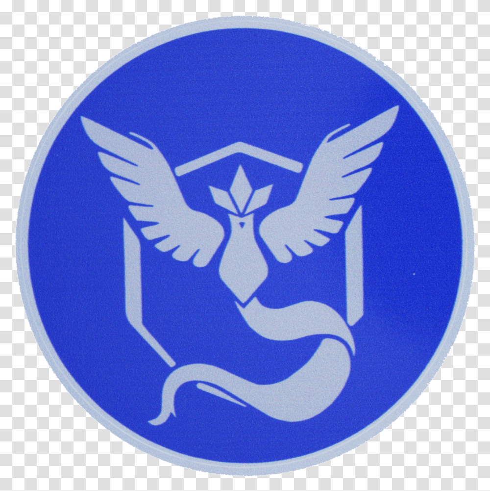 Pokemon Go Team Mystic Blue Background Sticker Team Blue Pokemon Go, Logo, Symbol, Trademark Transparent Png