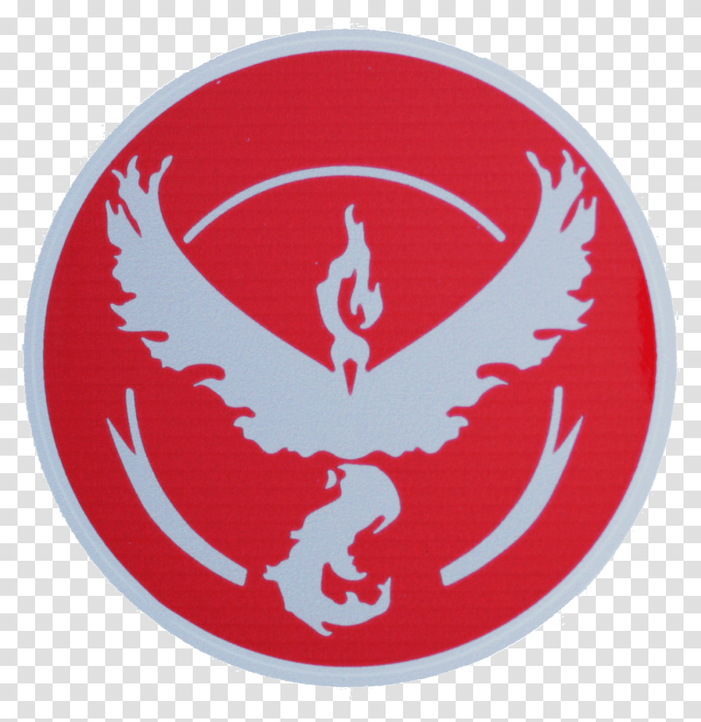 Pokemon Go Team Valor Red Background Sticker Pokemon Go Team Valor, Logo, Symbol, Trademark, Rug Transparent Png