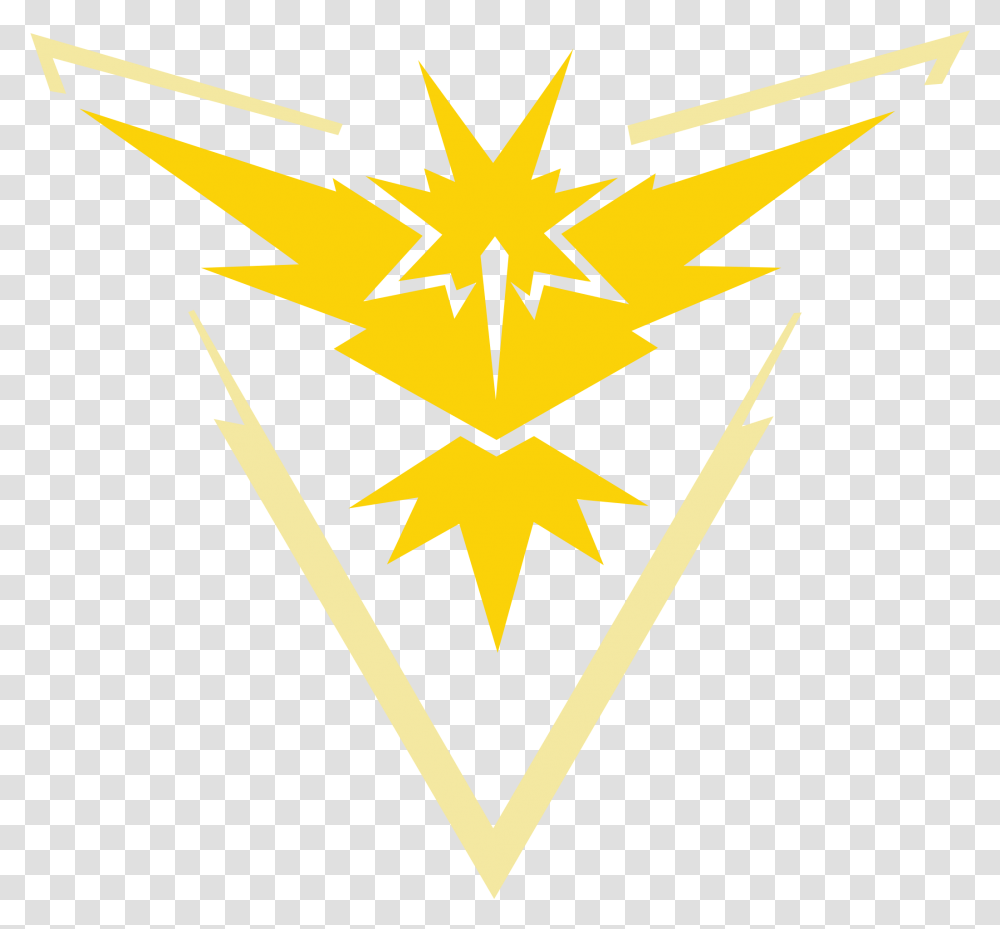 Pokemon Go Teams 2 Image Pokemon Go Team Instinct Logo, Symbol, Star Symbol, Outdoors, Sky Transparent Png