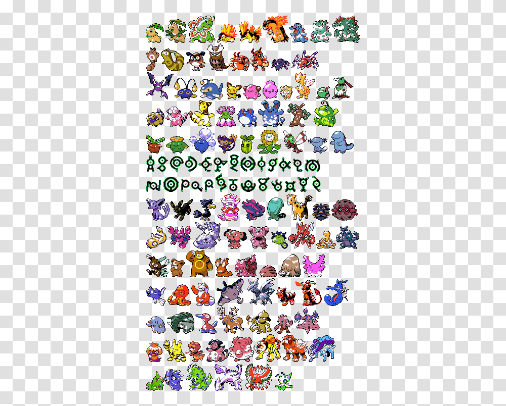 Pokemon Gold Pokemon Sprites, Pattern, Christmas Tree, Ornament, Plant Transparent Png
