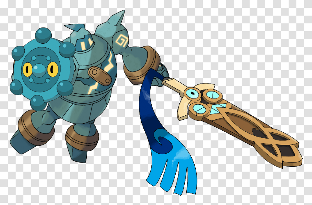Pokemon Golurk, Robot, Cutlery Transparent Png