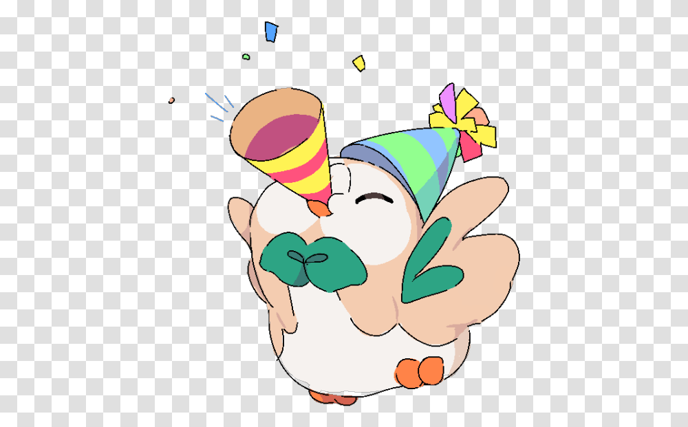 Pokemon Happy Birthday Rowlet, Performer, Person, Human Transparent Png