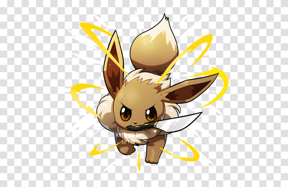 Pokemon Illustrations Furrylife Online Eevee Cute Among Us, Wasp, Bee, Insect, Invertebrate Transparent Png