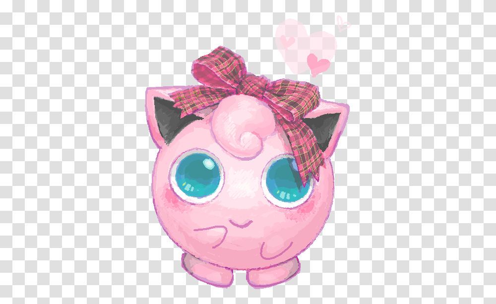 Pokemon Jigglypuff Kawaii Pink Pastel Bow Jigglypuff, Pig, Mammal, Animal, Birthday Cake Transparent Png