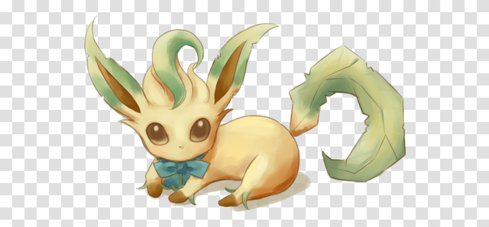Pokemon Leafeon 24032 Free Icons And Backgrounds Cute Leafeon, Toy, Figurine, Dragon, Art Transparent Png