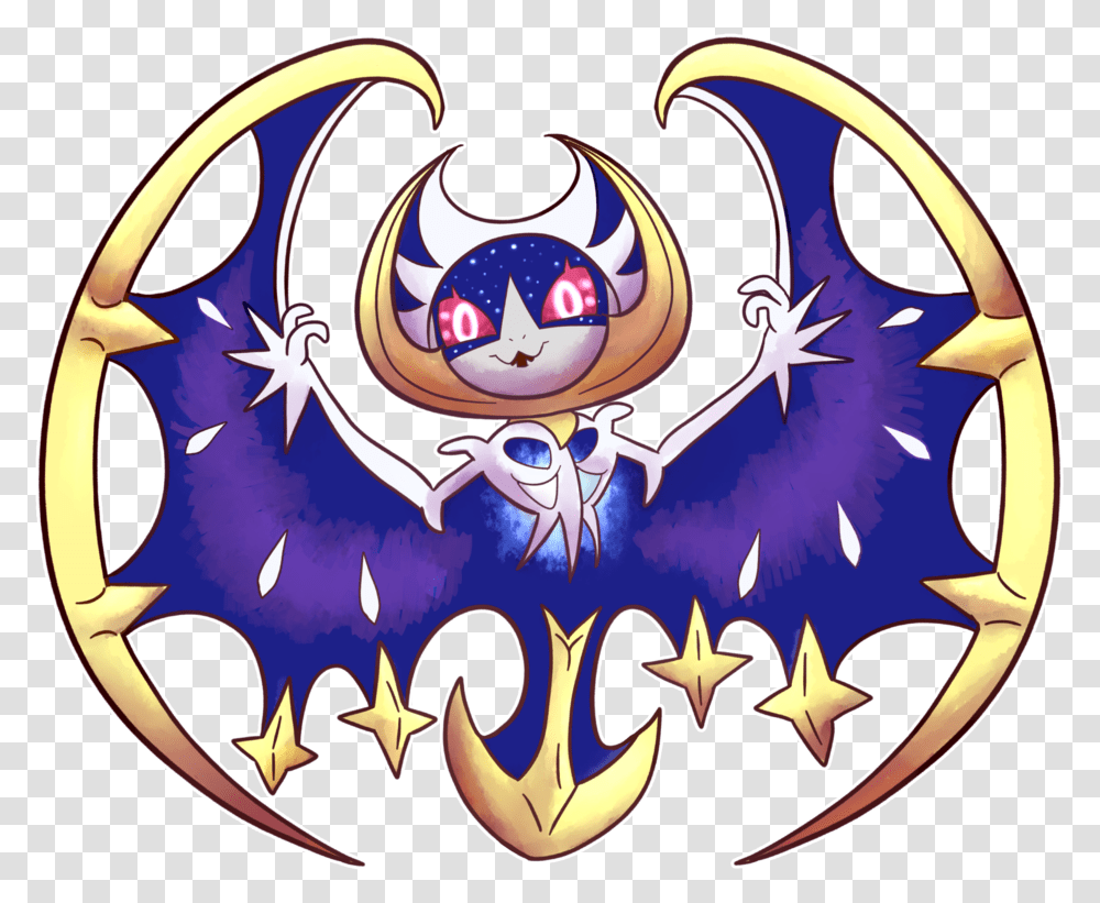 Pokemon Legendary Legendarypokemon Moon Pokemonmoon Pokemon Lunala Chibi, Halloween, Costume, Emblem Transparent Png