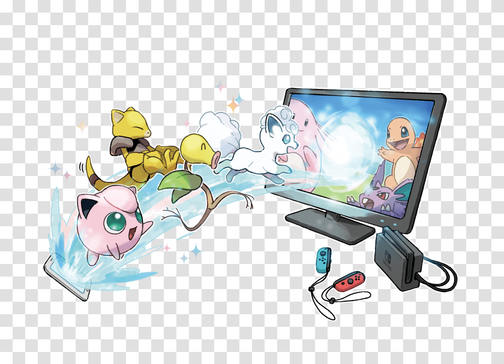 Pokemon Let's Go Pikachu And Eevee Park Art Pokemon Go Art, Graphics, Person, Video Gaming, Drawing Transparent Png