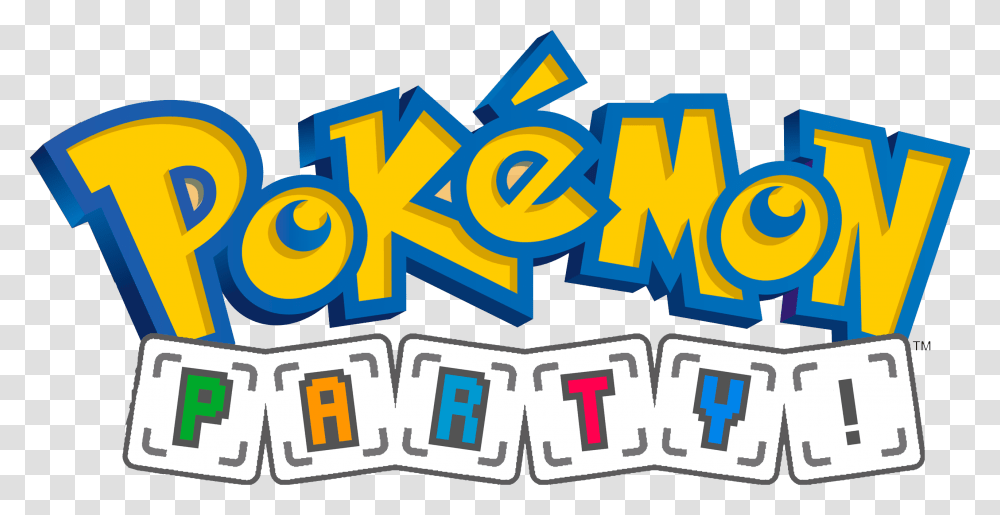 Pokemon Logo Background Pokemon Party, Alphabet, Label, Number Transparent Png