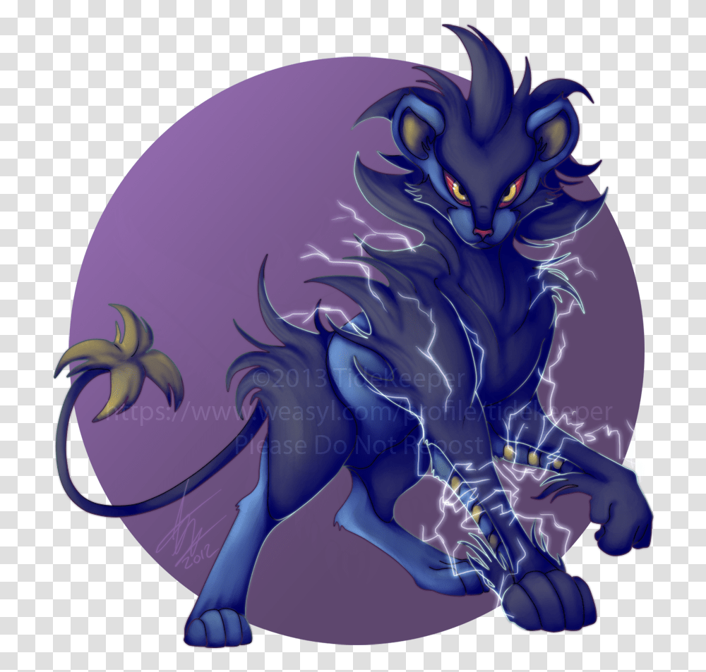 Pokemon Luxray - Weasyl Luxio, Mammal, Animal, Graphics, Art Transparent Png