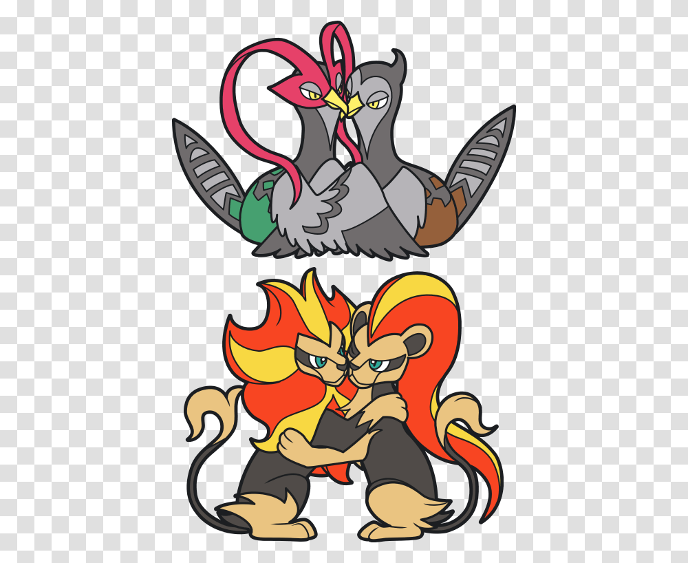 Pokemon Male And Female Hugs, Dragon Transparent Png