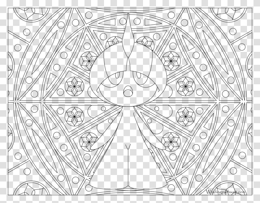 Pokemon Mandala Coloring Pages, Gray, World Of Warcraft Transparent Png