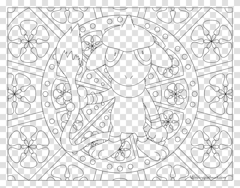 Pokemon Mandala Coloring Pages, Gray, World Of Warcraft Transparent Png