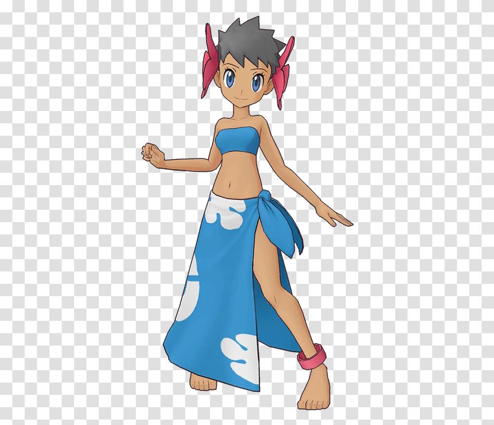 Pokemon Masters 3d Model, Person, Female, Dress Transparent Png