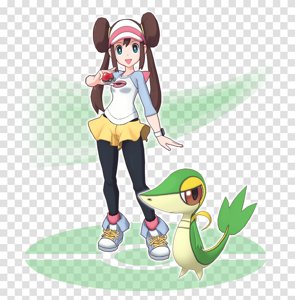 Pokemon Masters Rosa Serperior, Person, Comics, Book, People Transparent Png