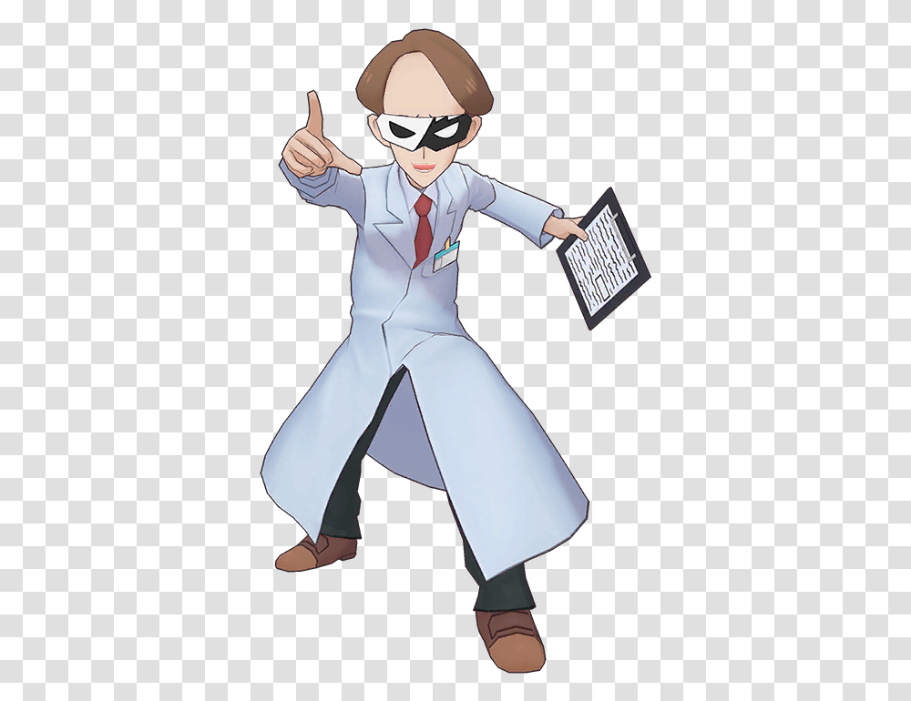 Pokemon Masters Scientist, Person, Sport, Sunglasses, Tie Transparent Png