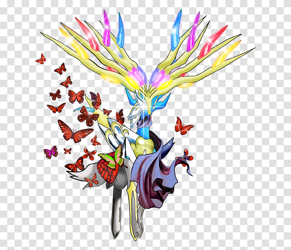 Pokemon Mega Evolution Xerneas Pokemon, Graphics, Art, Comics, Book Transparent Png