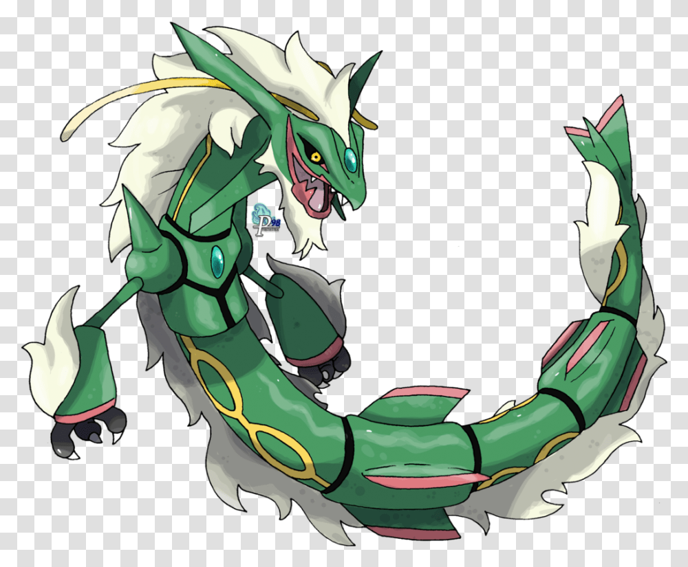 Pokemon Mega Rayquaza Z, Dragon, Horse, Mammal, Animal Transparent Png