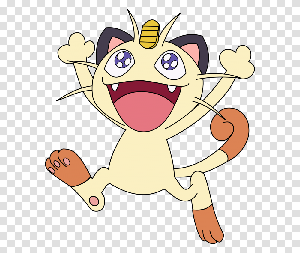 Pokemon Meowth Vector Clipart Psd, Rattle, Cupid Transparent Png