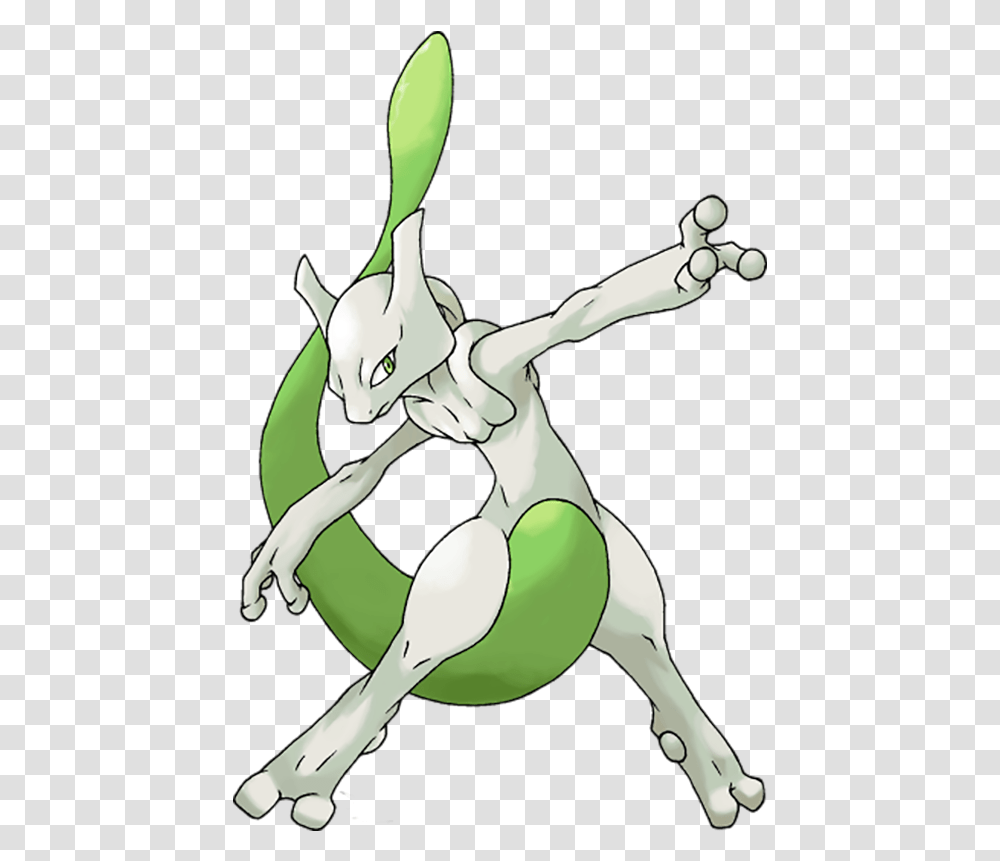 Pokemon Mewtwo Green, Bird, Animal, Alien, X-Ray Transparent Png