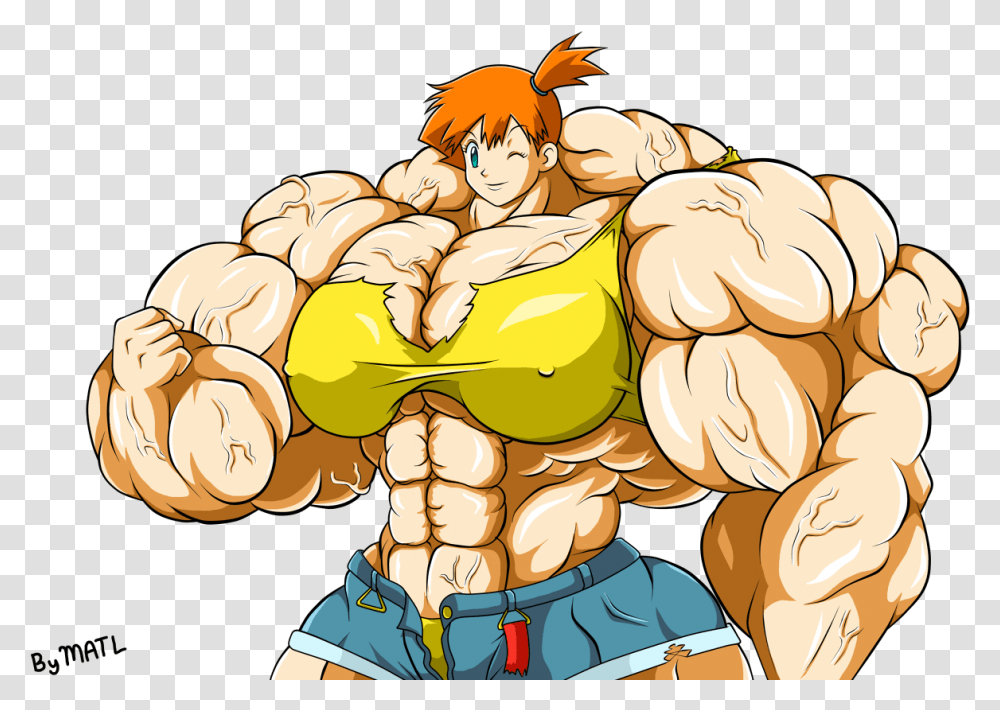 Pokemon Misty Muscle Image With No Ash Mom Mr Mime, Plant, Food, Outdoors, Hand Transparent Png