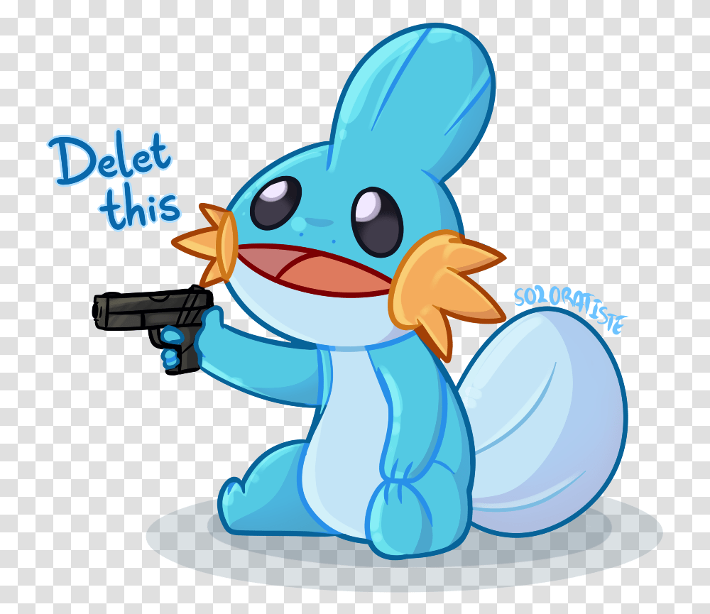 Pokemon Mudkip With A Gun, Toy, Animal, Outdoors, Mammal Transparent Png