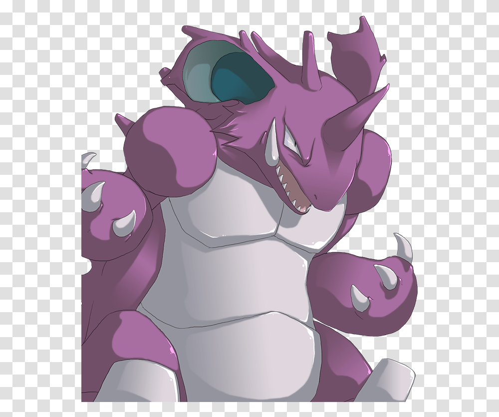 Pokemon Nidoking Fan Art, Plant, Graphics, Flower, Purple Transparent Png