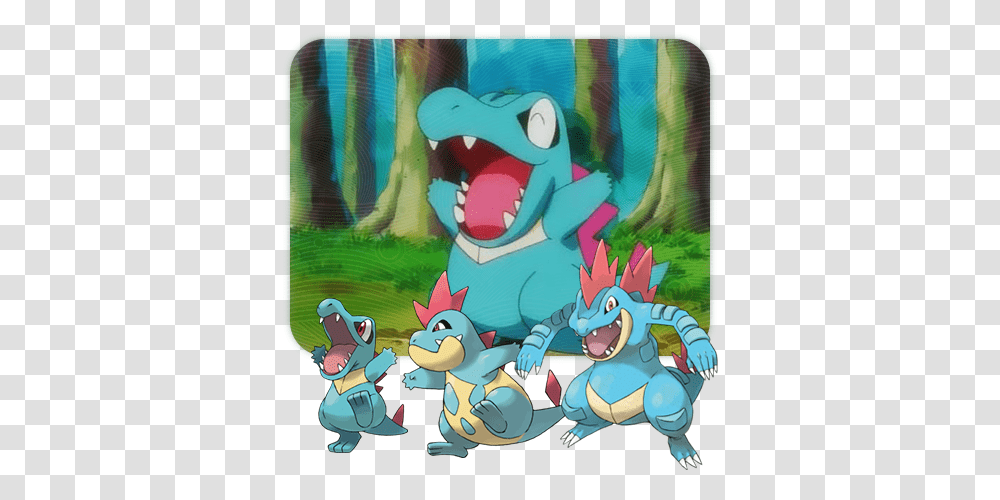 Pokemon Of The Week Totodile Line Pkmncollectors All Stages Of Totodile, Art, Dragon Transparent Png