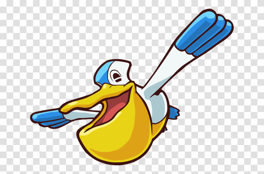 Pokemon Pelipper Toilet, Brush, Tool, Pelican, Bird Transparent Png