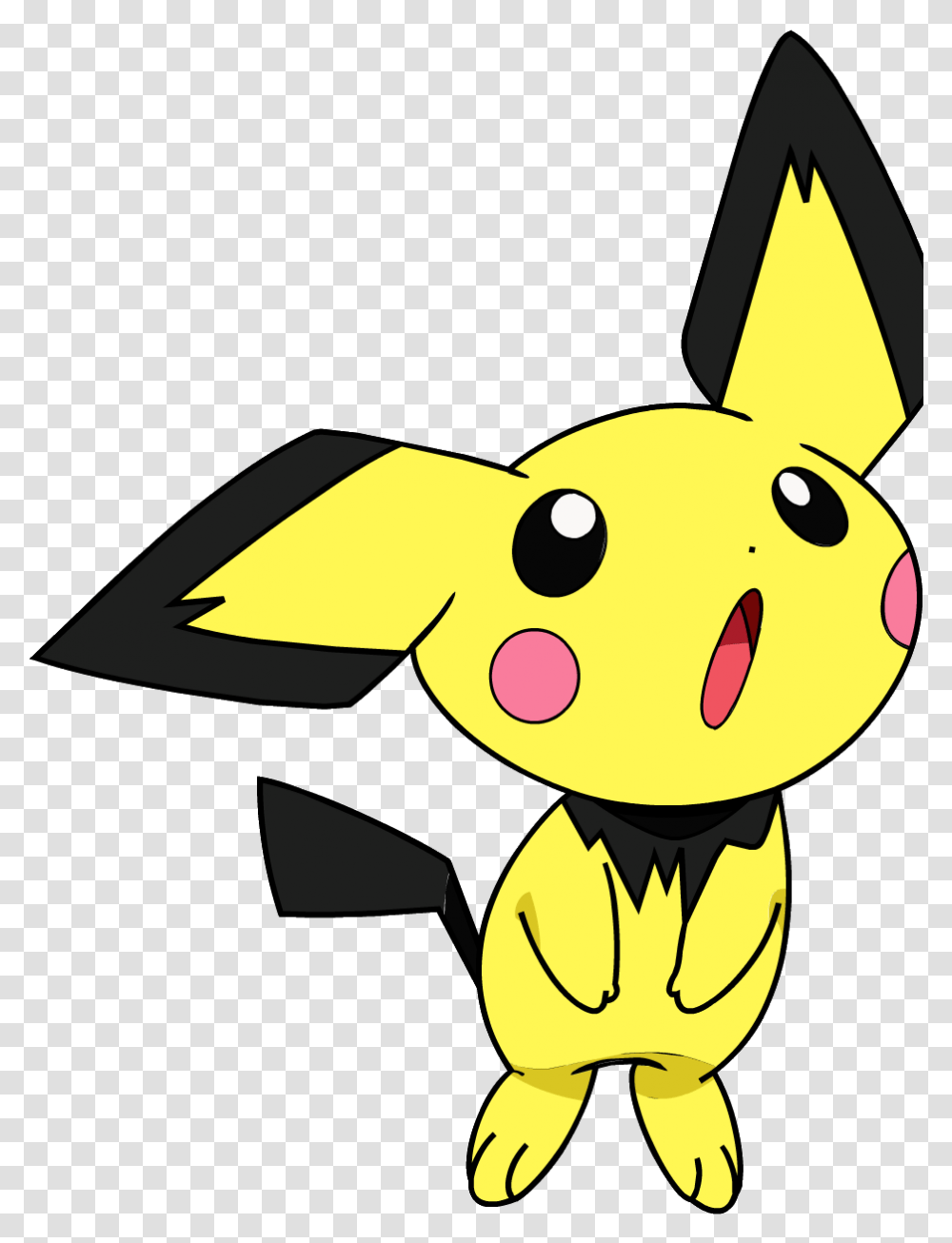 Pokemon Pichu Coloring Pages Pichu Cute Pokemon Coloring Pages, Wildlife, Animal, Mammal, Aardvark Transparent Png