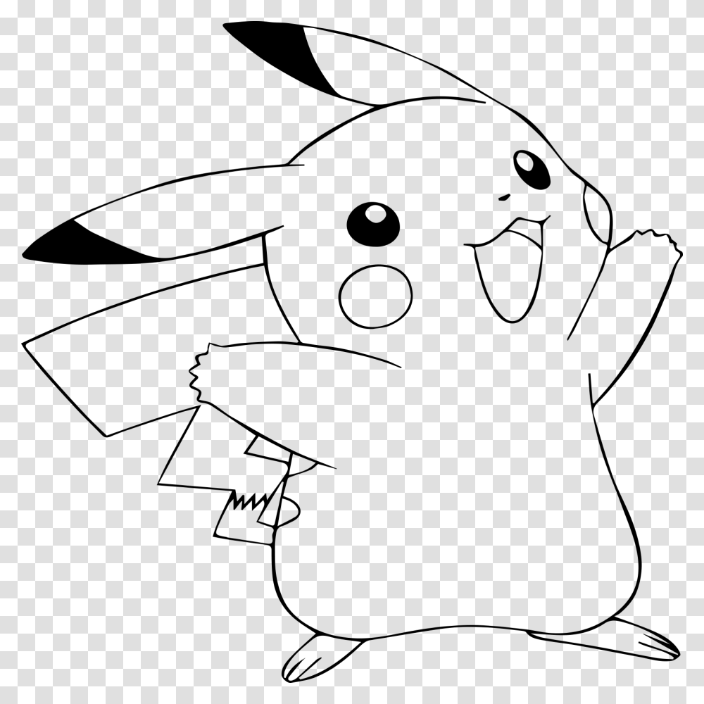 Pokemon Pikachu Coloring, Gray, World Of Warcraft Transparent Png