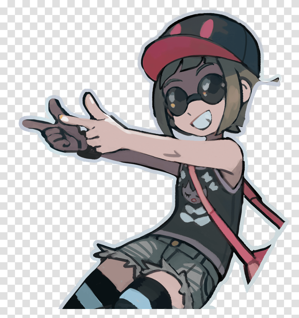 Pokemon Pikachu Nintendo Armas Girl Doing Finger Guns Transparent Png