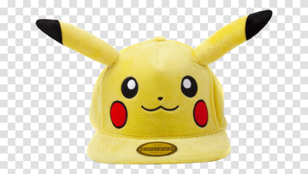 Pokemon Pikachu Pikachu Plush Snapback 8718526091823 Peluche Pokemon, Clothing, Apparel, Toy, Text Transparent Png