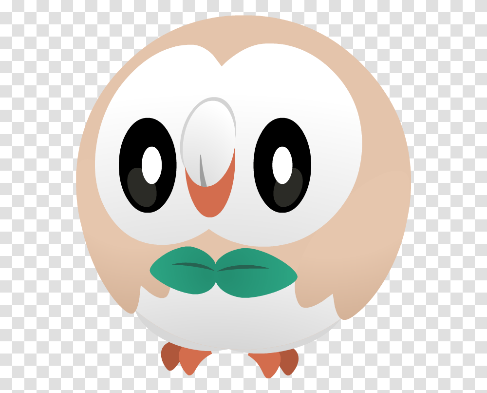 Pokemon Playhouse Rowlet Image With Pokemon Cartoon Images Rowlet, Mustache, Tape, Plush, Toy Transparent Png