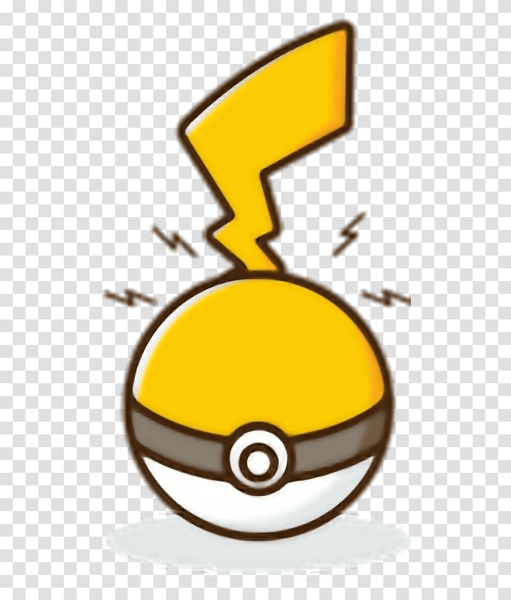 Pokemon Pokball Pokeball Pikachu Pokemonpikachu Pikach Badge, Egg, Food, Logo, Symbol Transparent Png