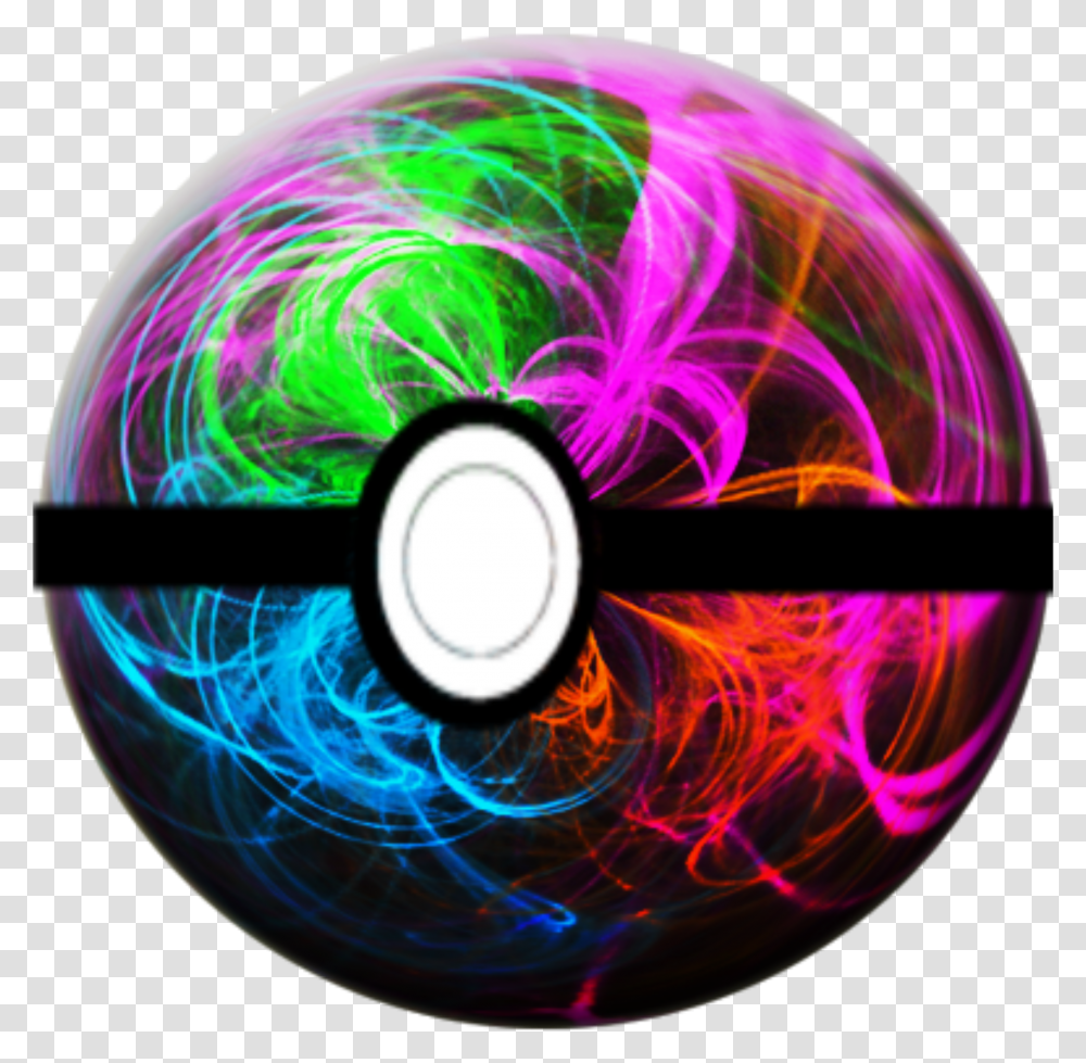 Pokemon Pokeball Custom Red Green Pink Pokeball Custom Transparent Png