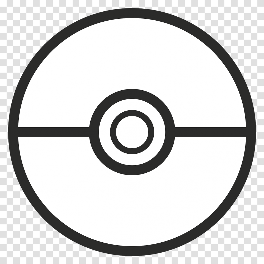 Pokemon Pokeball Go Black And White Pokemon Ball, Disk, Dvd Transparent Png