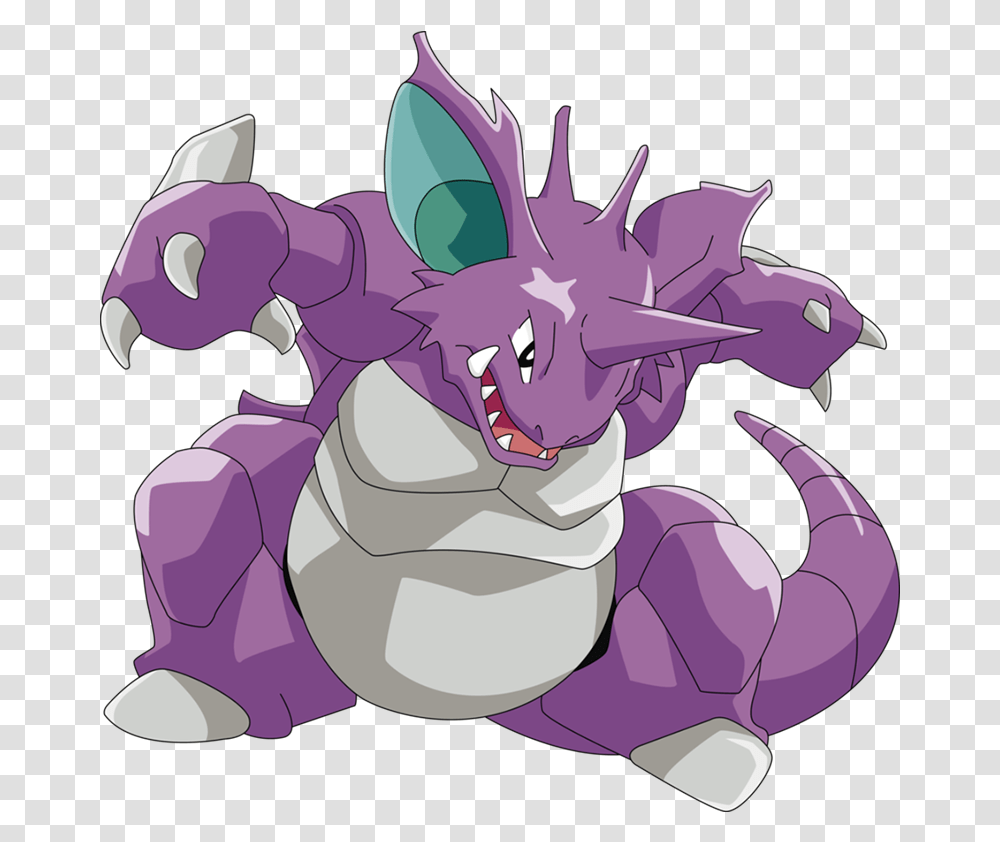 Pokemon Pokemon Nidoking, Plant, Purple, Flower, Blossom Transparent Png