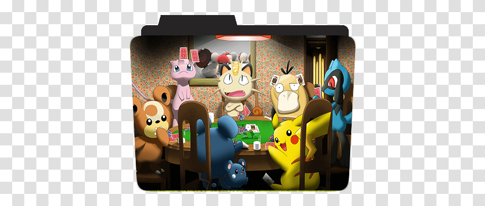 Pokemon Poker Painting, Collage, Poster, Advertisement Transparent Png