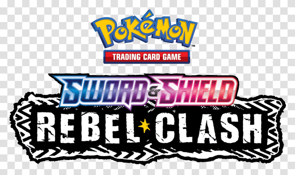 Pokemon Rebel Clash Product Images Pokemon Sword And Shield Tcg Rebel Calsh Logo, Text, Light, Art, Paper Transparent Png