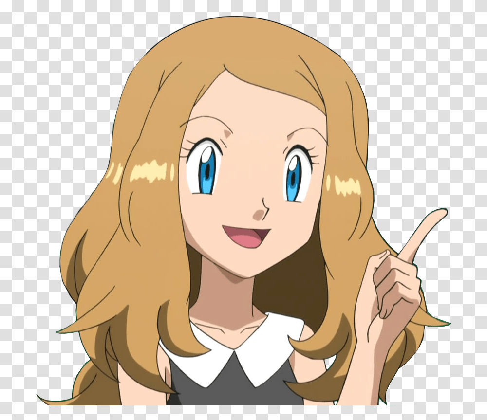 Pokemon Serena Long Hair, Drawing, Doodle, Sketch Transparent Png
