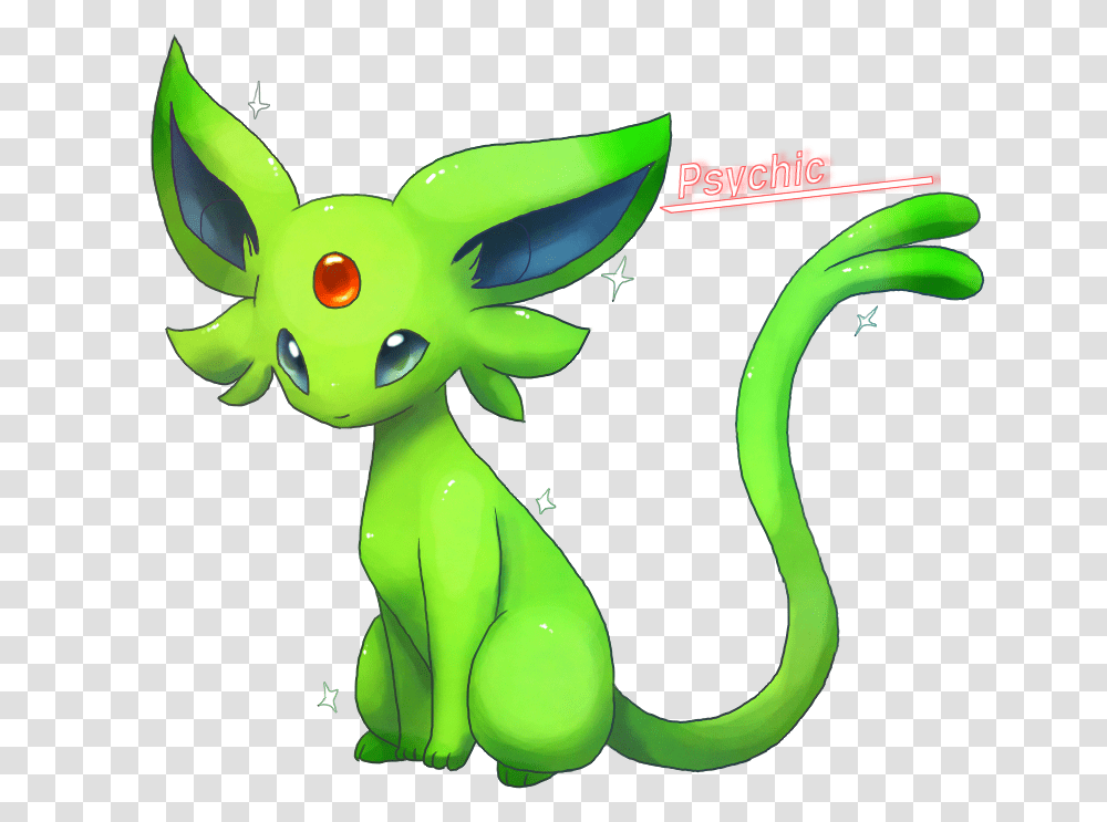 Pokemon Shiny Espeon Shiny Espeon Cute, Green, Toy, Elf, Amphibian Transparent Png