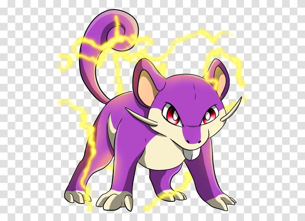 Pokemon Shiny Rattata Lightning Is A Fictional Character Pokemon Rattata, Mammal, Animal Transparent Png