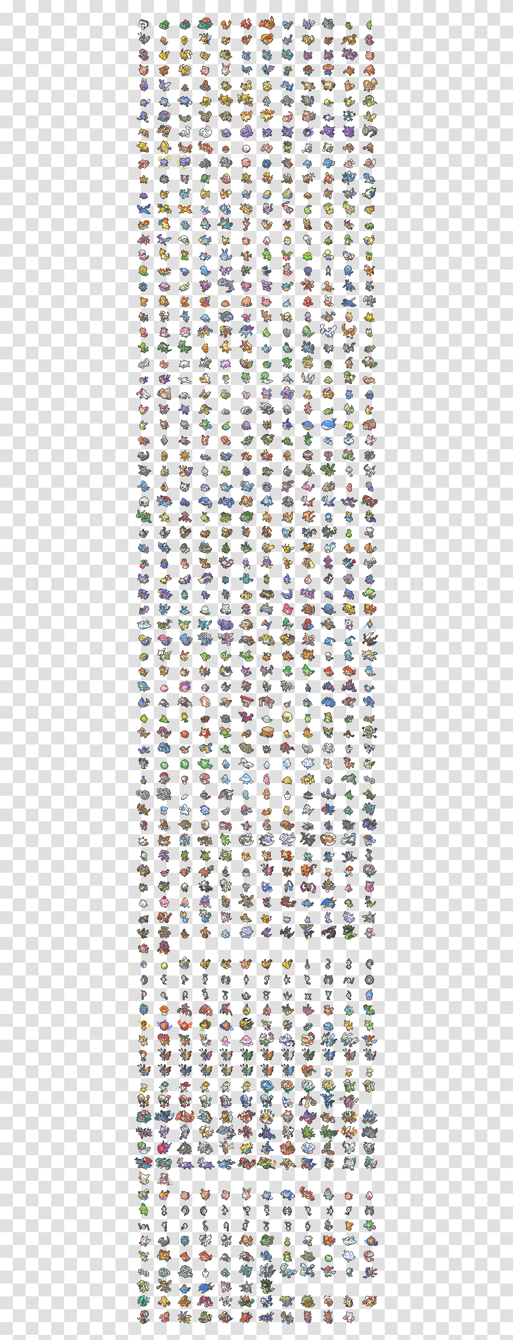 Pokemon Showdown Sprites, Alphabet, Number Transparent Png