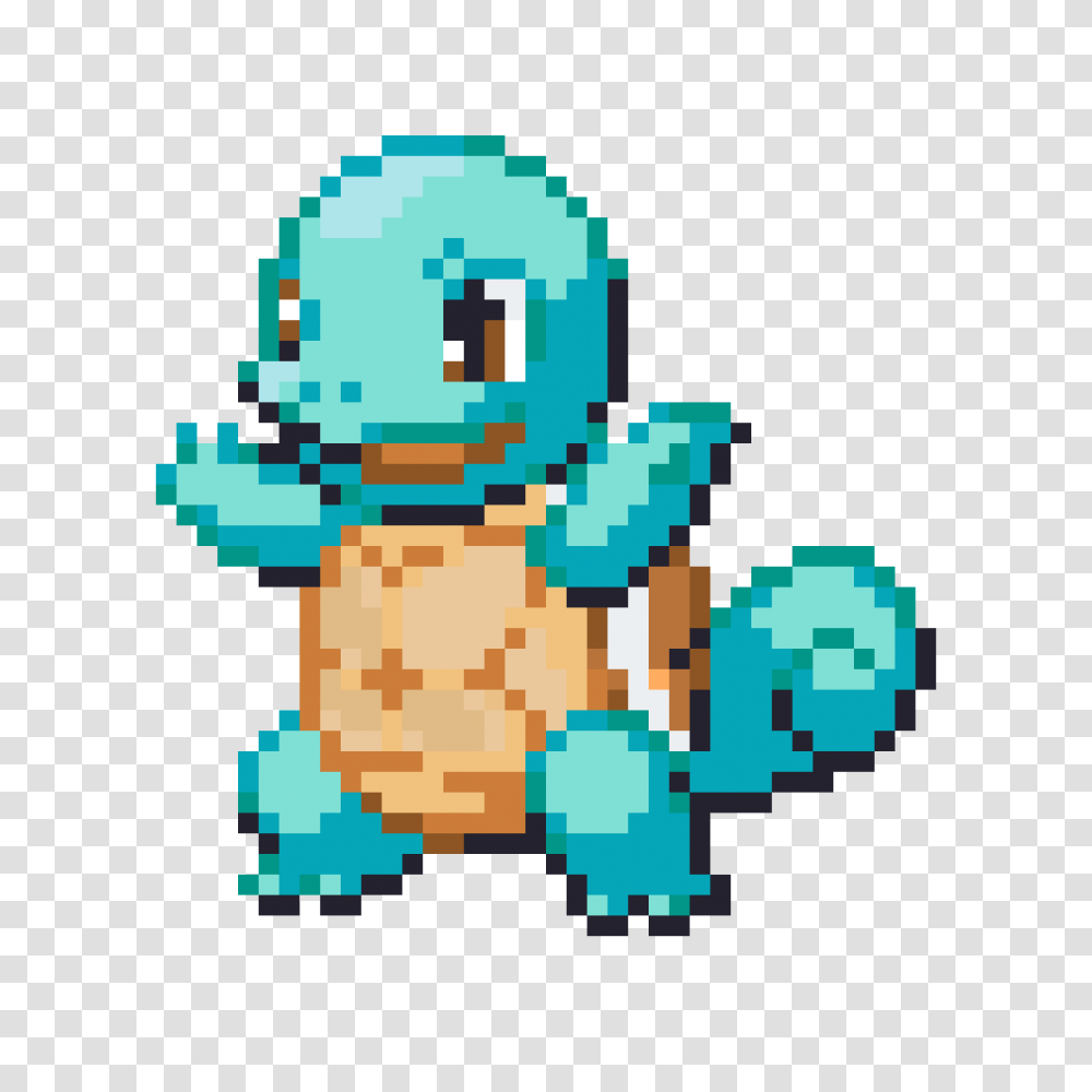 Pokemon Sprite Squirtle Image With Squirtle Pixel Art, Cross, Symbol, Robot, Super Mario Transparent Png