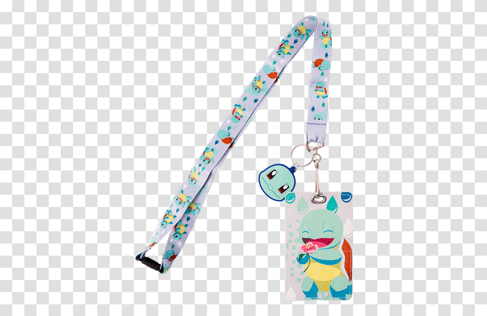 Pokemon Squirtle Floral Loungefly Lanyard Cartoon, Strap, Leash Transparent Png