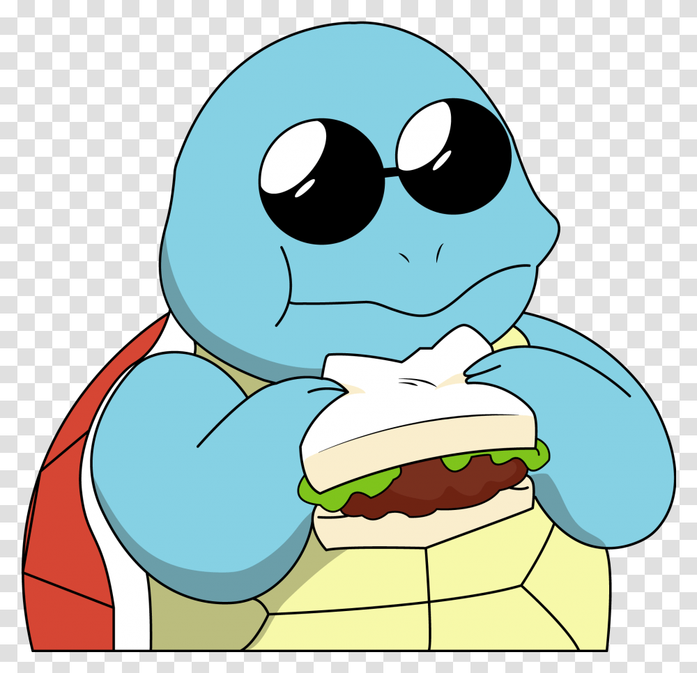 Pokemon Squirtle Squad Hd Download Cartoon, Food, Burger, Sunglasses, Accessories Transparent Png